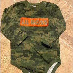 Camo Long Sleeve Onesie (18m)